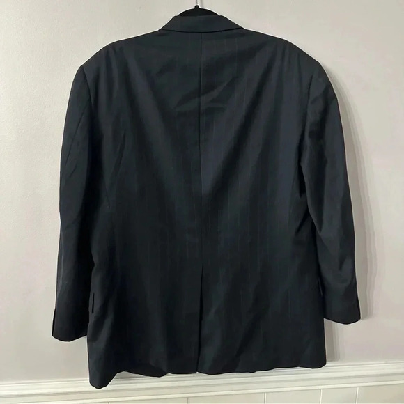 Tommy Hilfiger Men's Black Pure Wool Blazer Single Breasted Jacket Size 42R GUC - Picture 8 of 8
